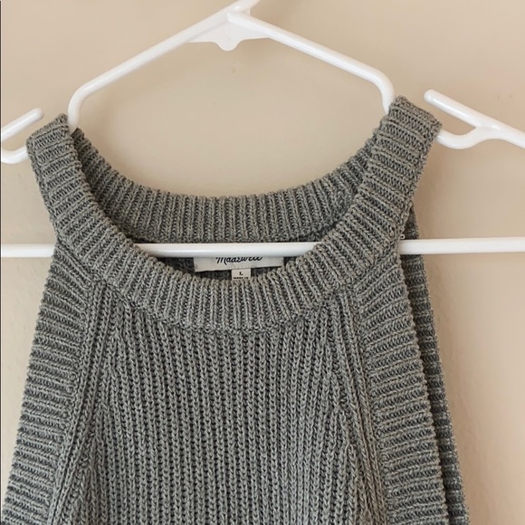 Green Knit Madewell Sweater Halter Tank - Picture 2 of 8